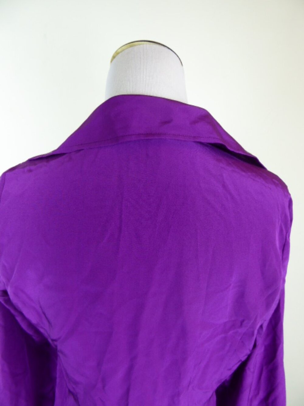 DIANE VON FURSTENBERG berry SILK tunic knot TOP 4 - Picture 3 of 5